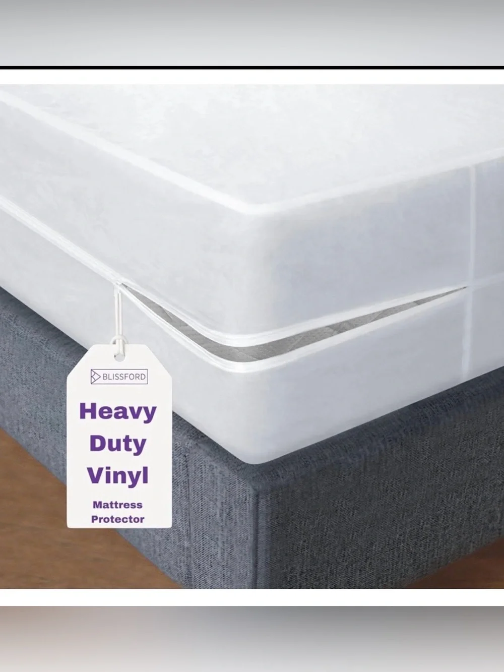 Waterproof White Mattress Protector - Allergy Relief